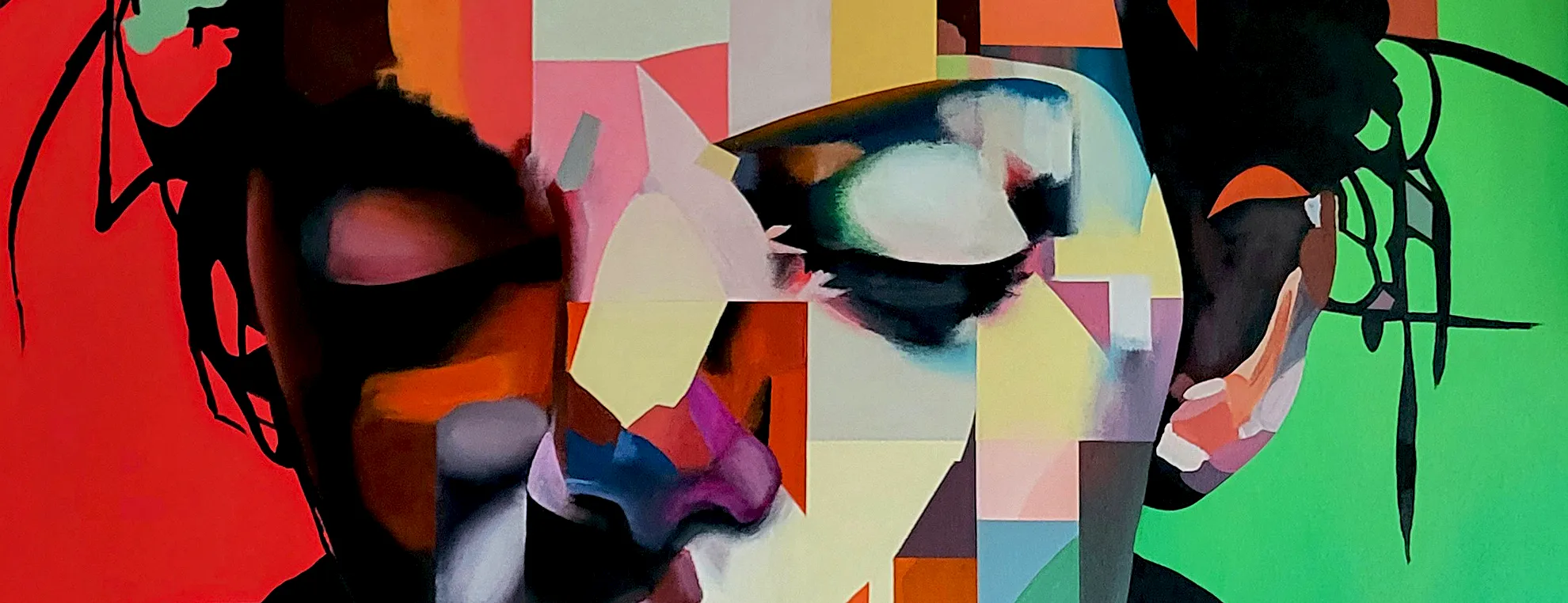 pay to enter art competitions abstract portrait by Paul Kneen