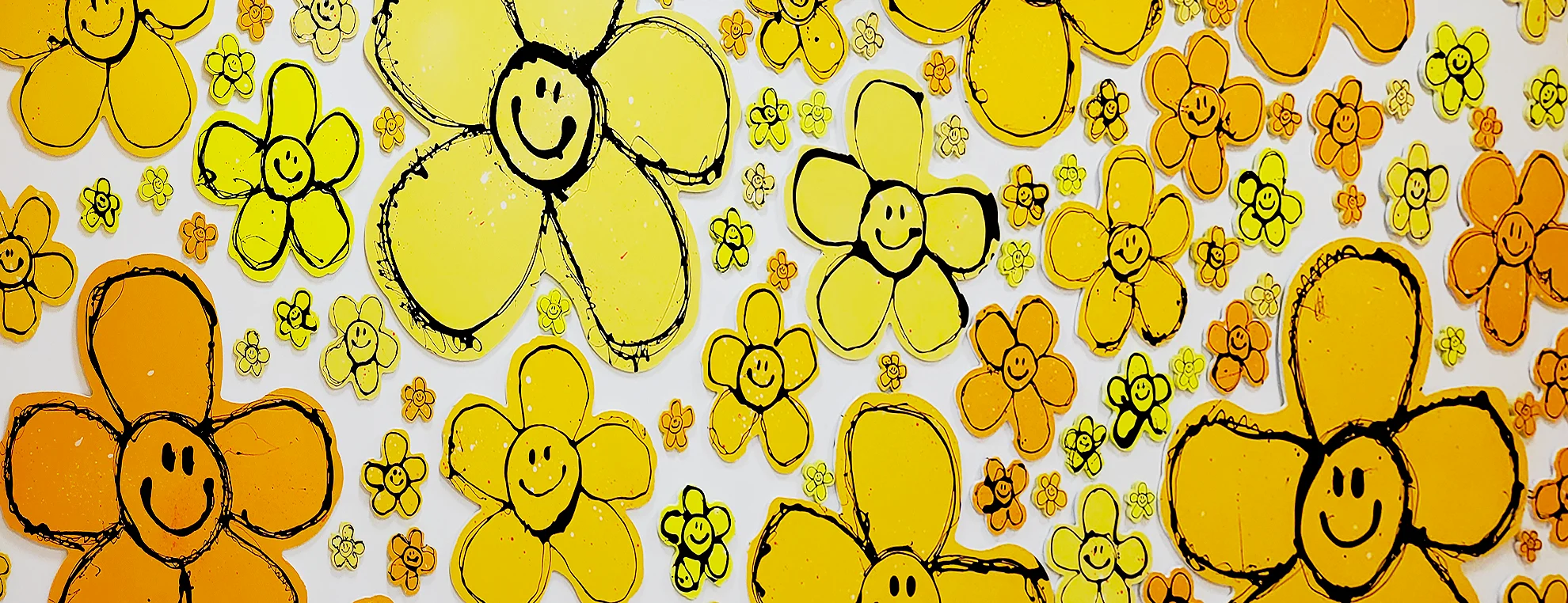 Flower artwork by RYCA at the Saatchi Gallery FLOWERS exhibition